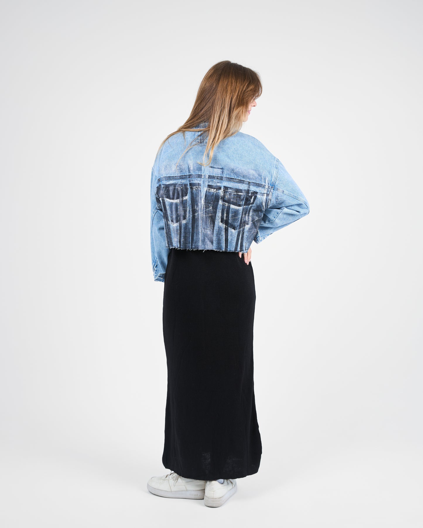 Light-Wash Blue Denim Jacket