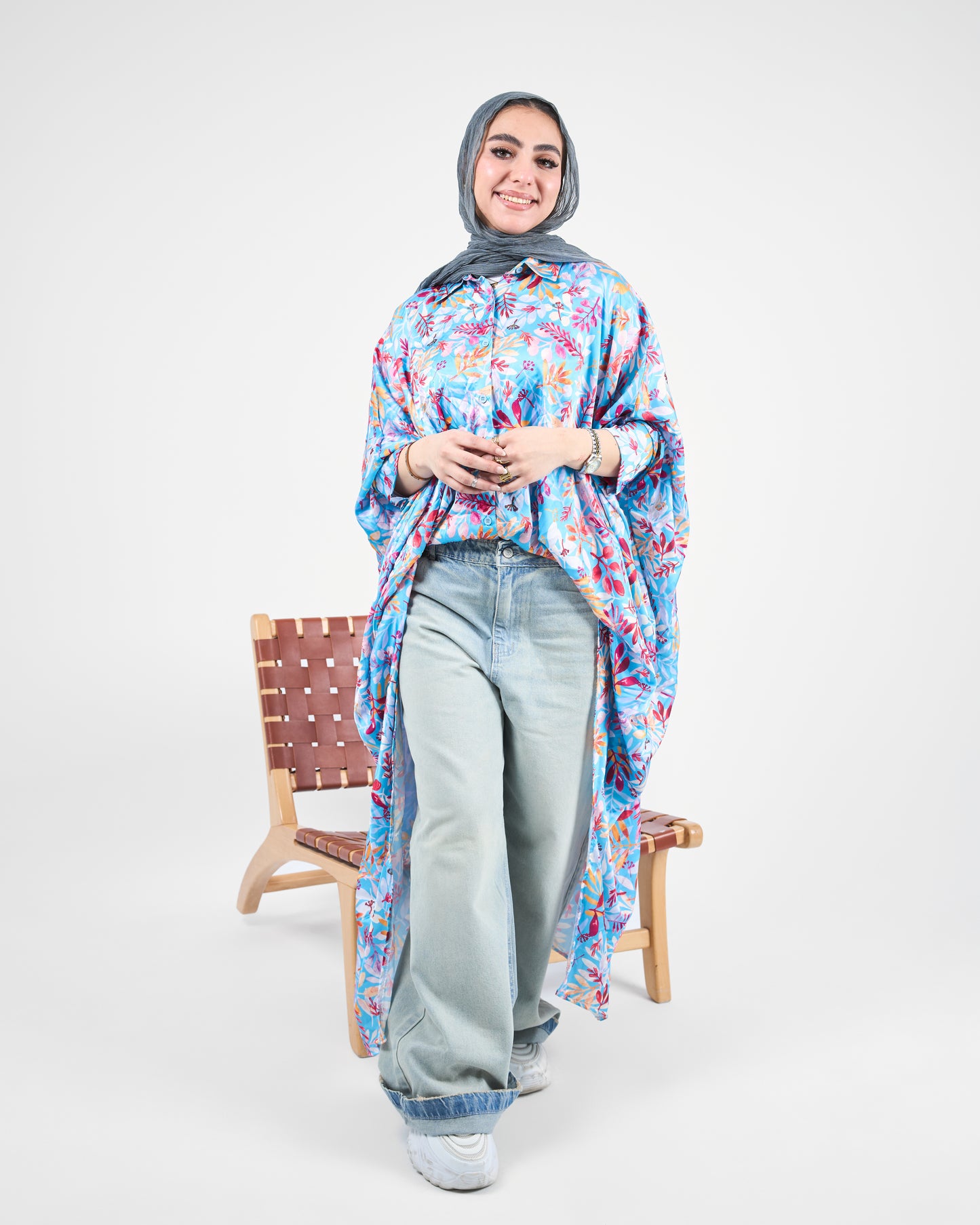 Floral Breeze Shirt Tunic