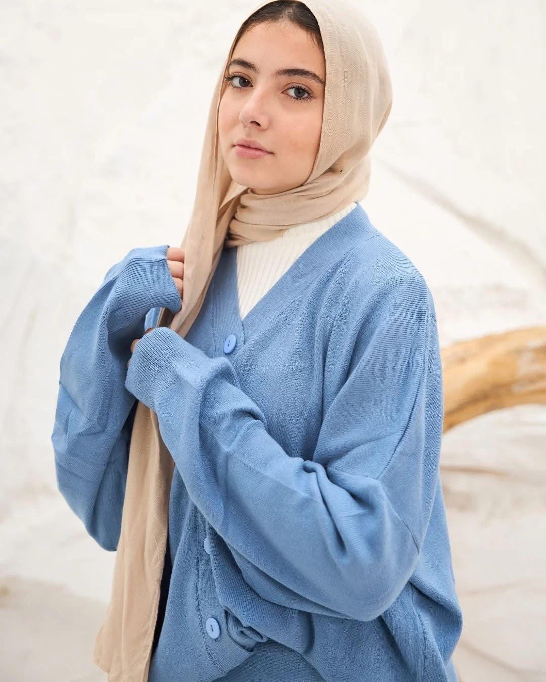 Azure Elegance Knit Set