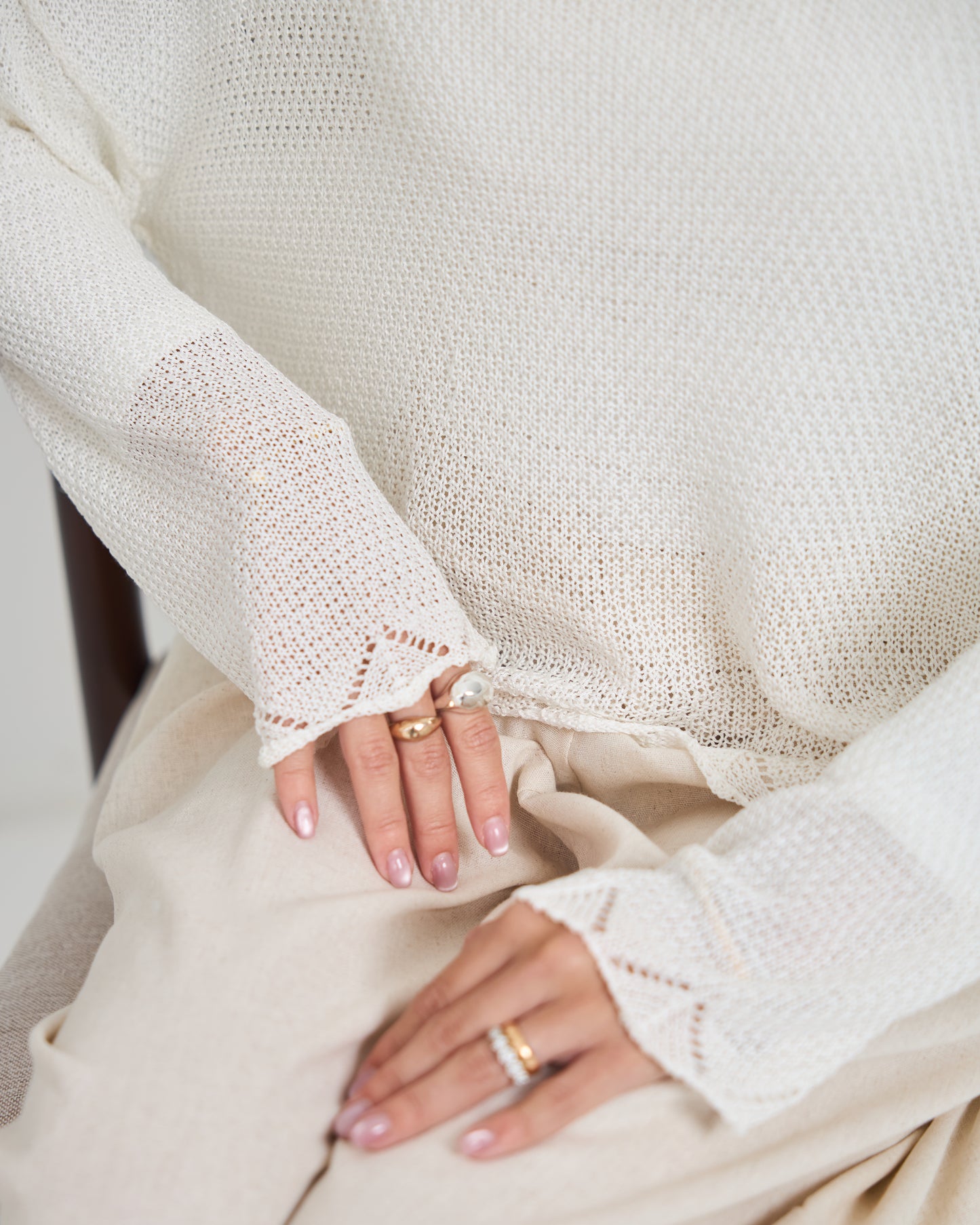 Luna Crochet Knit Blouse