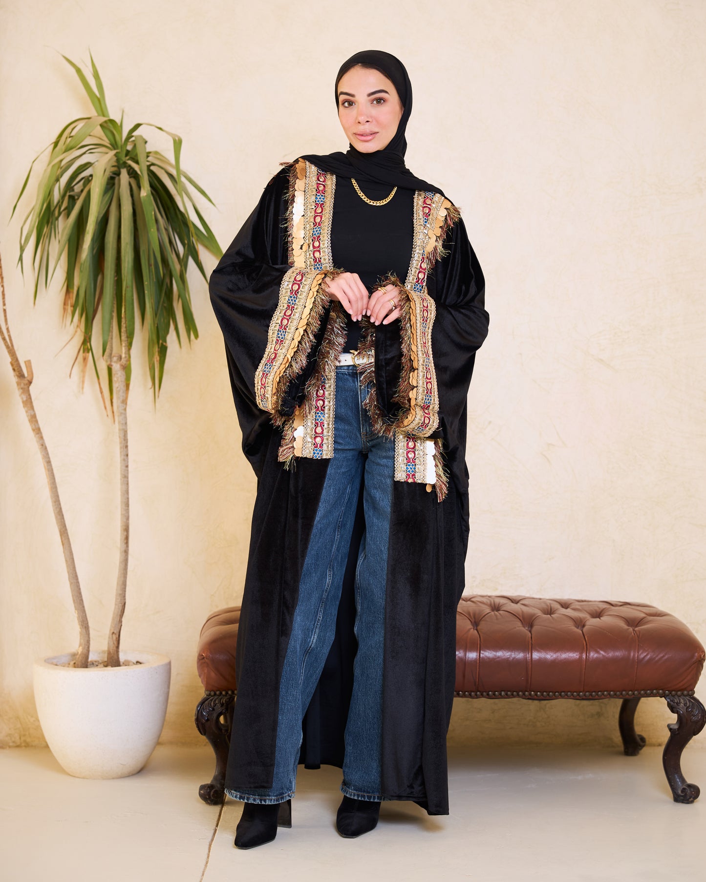 Black Luxe Embellished Kaftan – Ramadan Edition