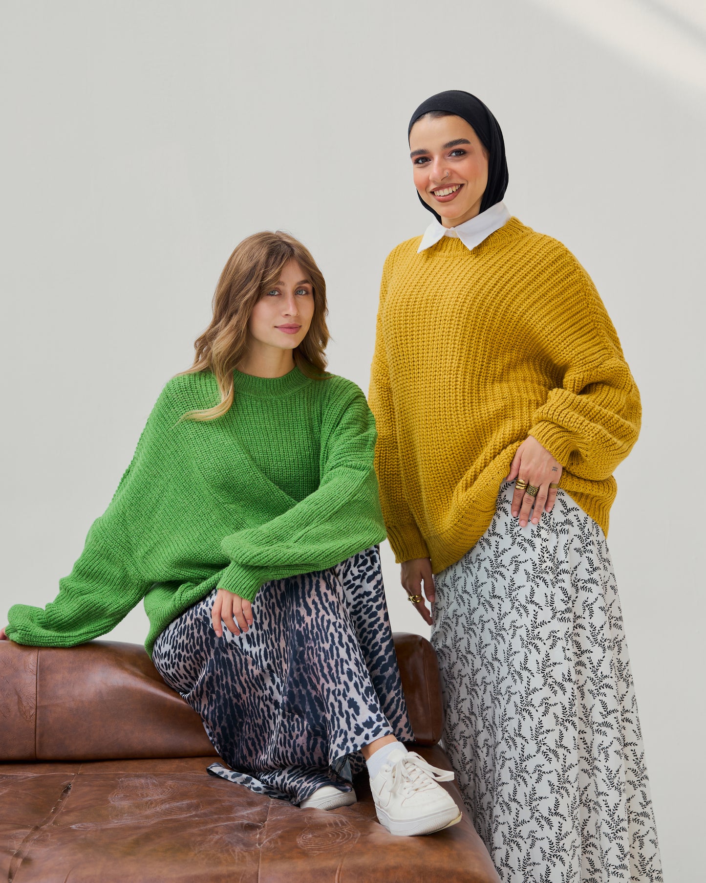 Oversized Chunky Knit Heavy Sweater in Mustard Yellow