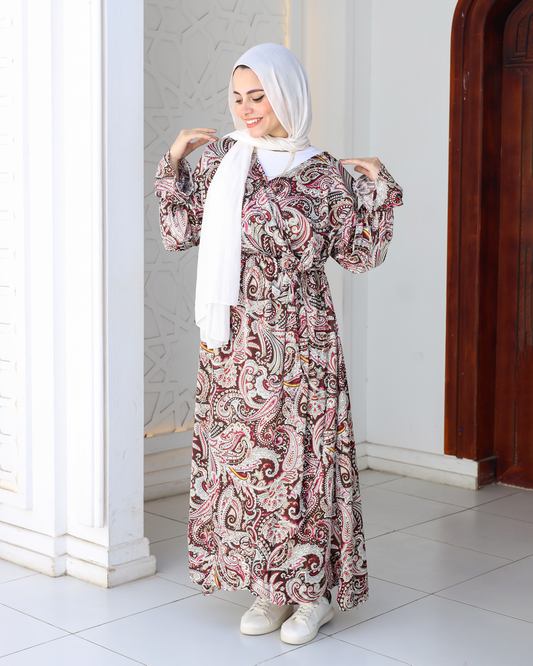 Paisley Silk Dress