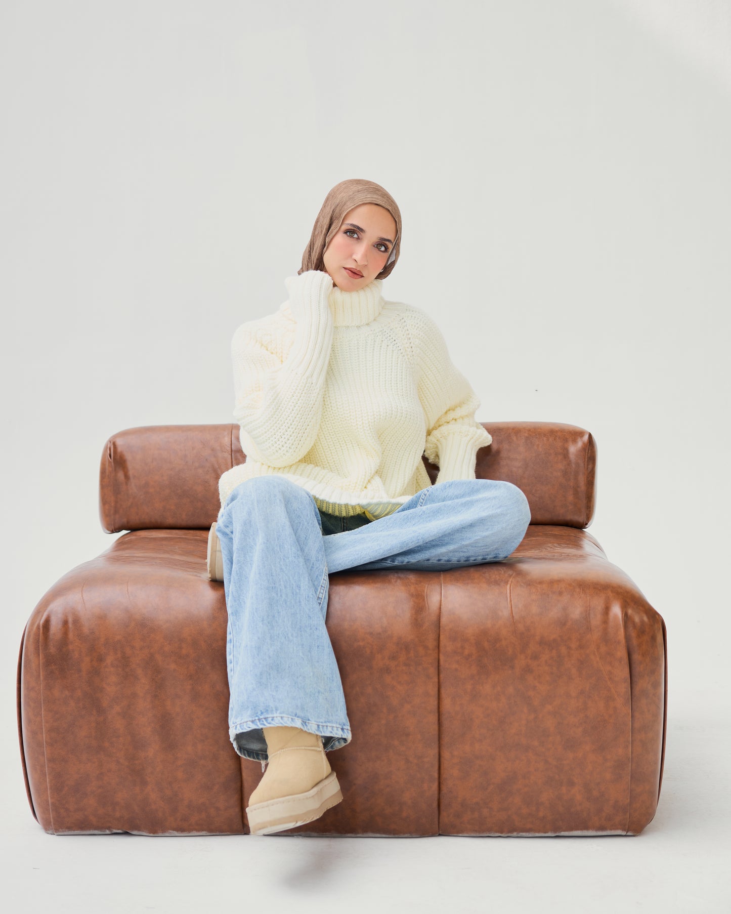 Everyday cozy sweater in off white