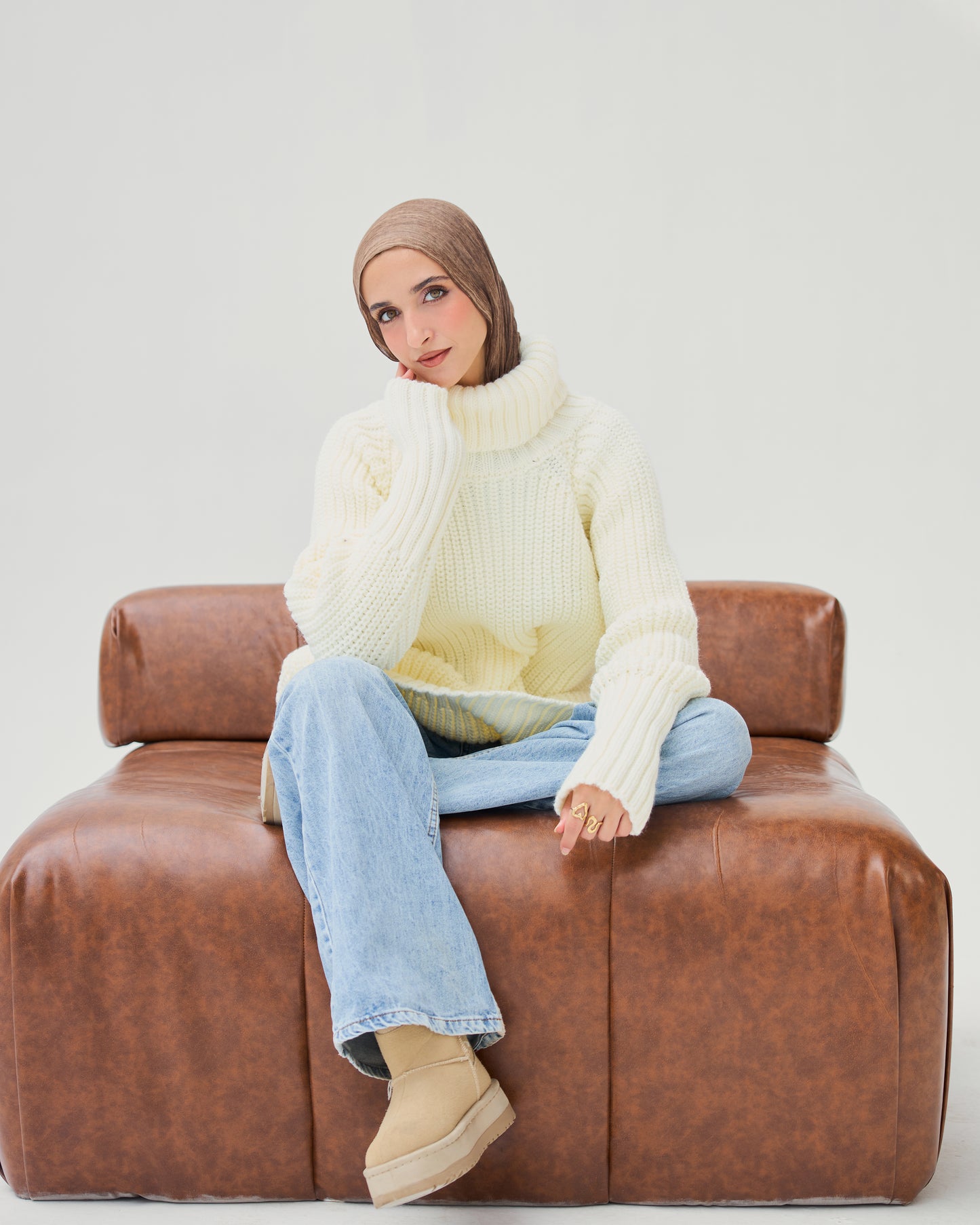 Everyday cozy sweater in off white