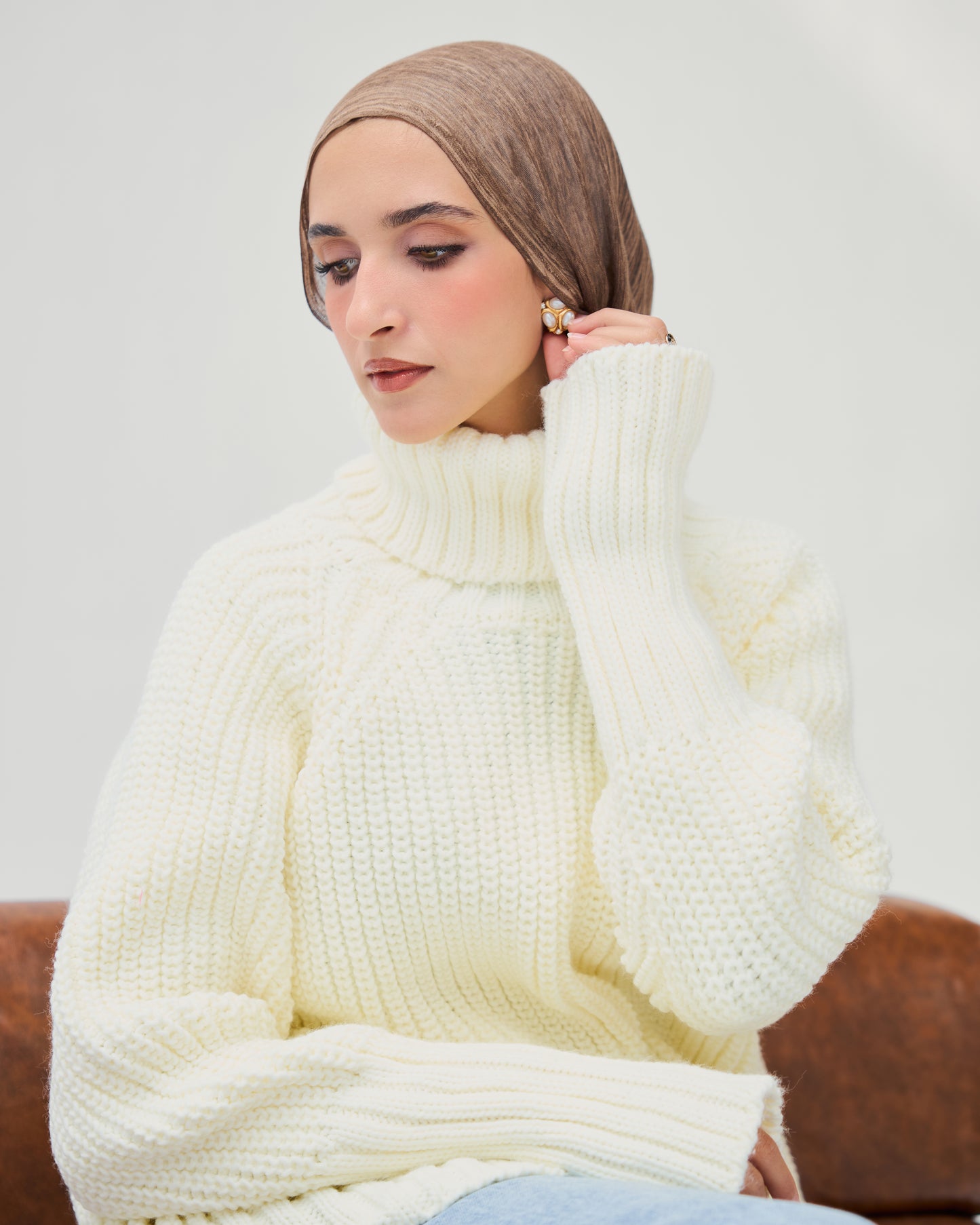 Everyday cozy sweater in off white