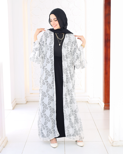 Leafy Chiffon Cardigan