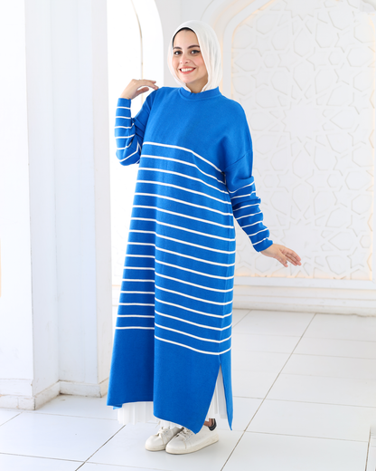 Stripped Dress in blue