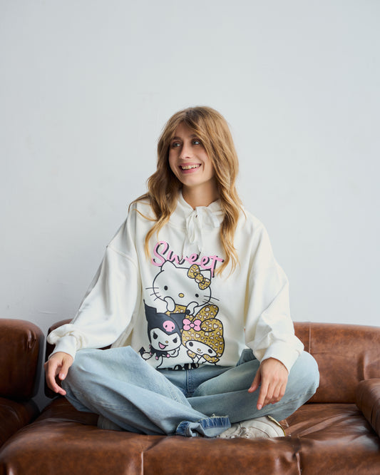 Oversized Hello Kitty Hoodie
