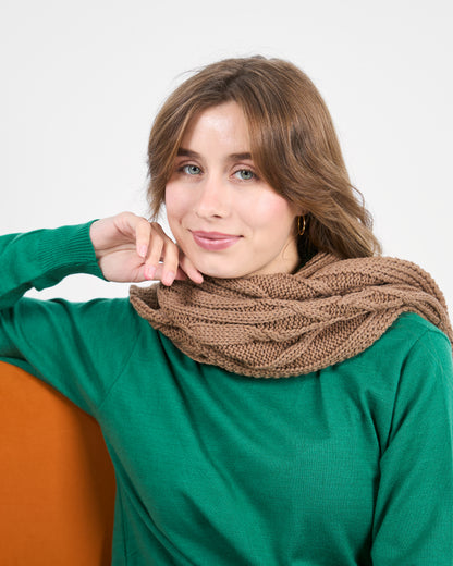 Long Basic knitted Tunic in Emerald Green