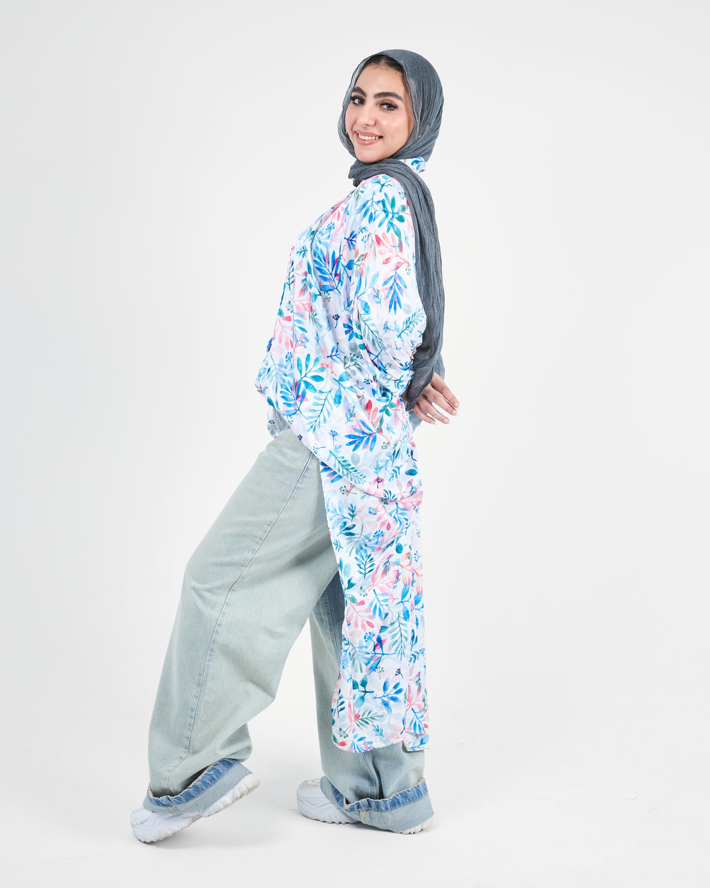 Floral Breeze Shirt Tunic