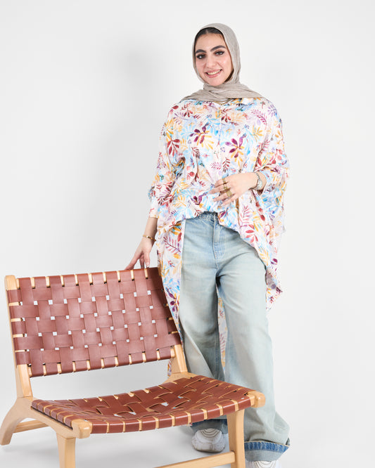Floral Breeze Shirt Tunic