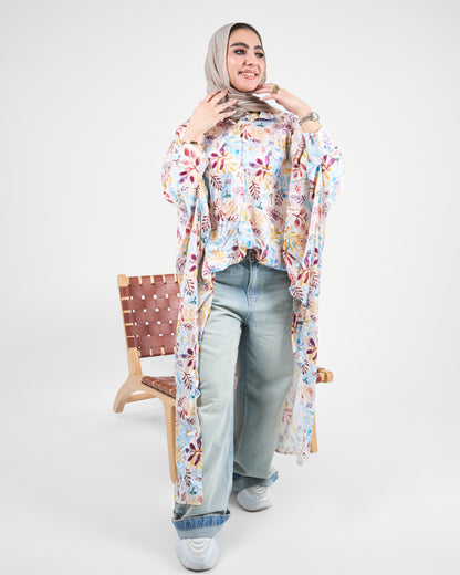 Floral Breeze Shirt Tunic