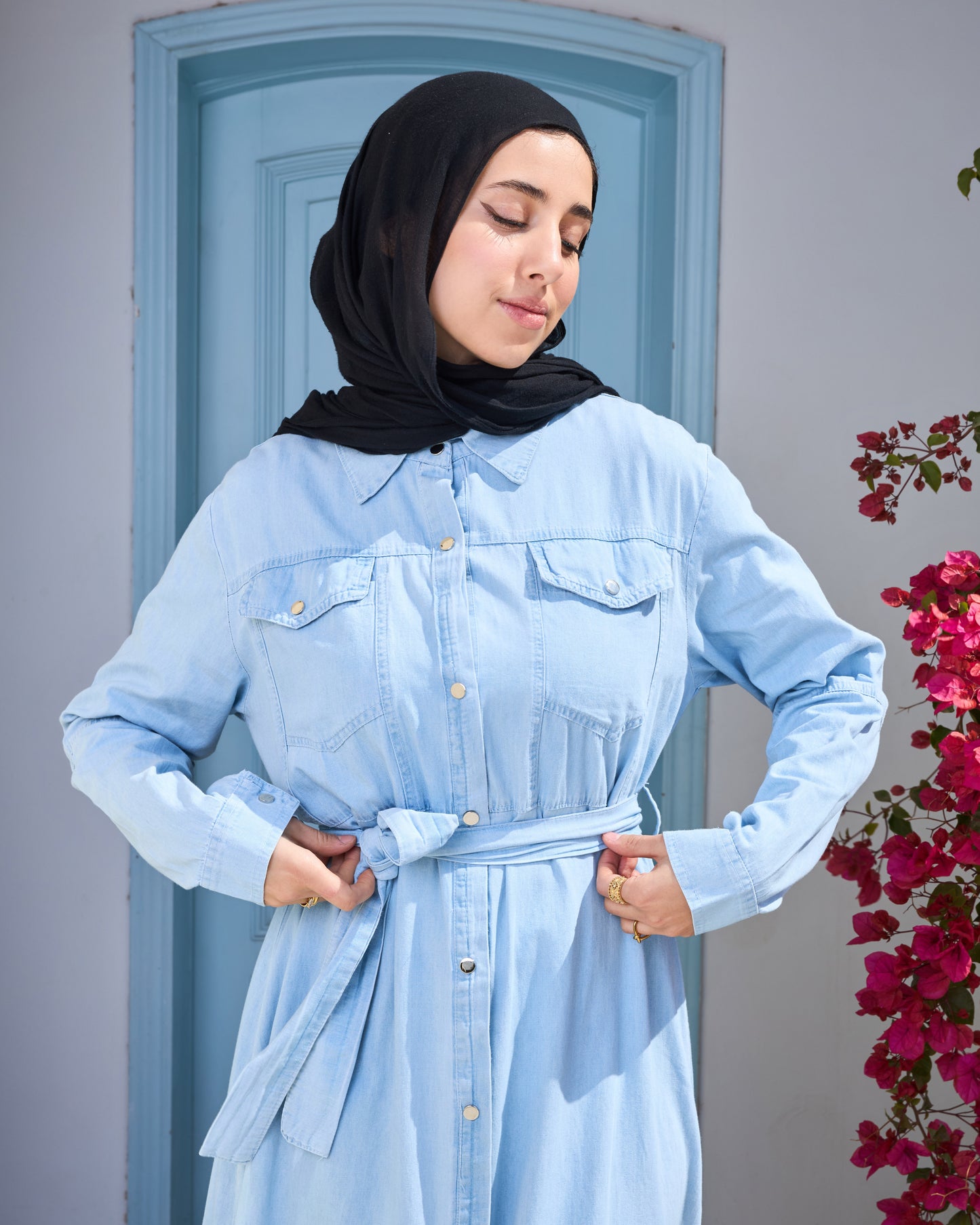 Denim Shirt Dress (pre order)