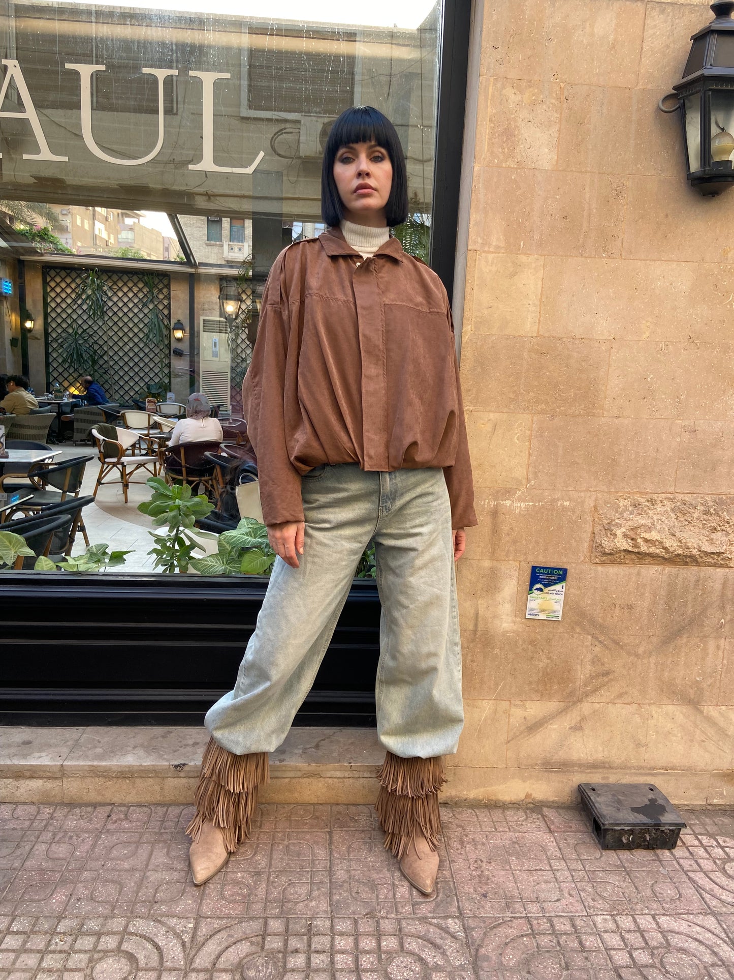 Urban Soft suede Jacket in camel