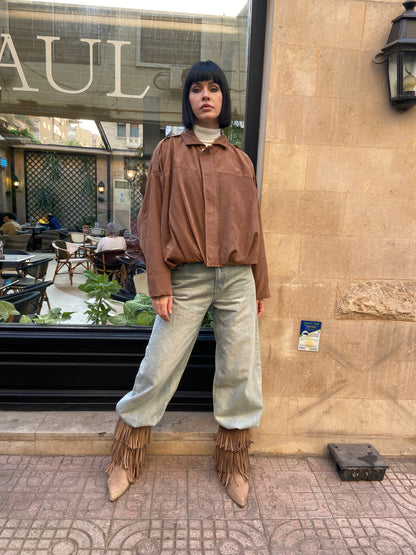 Urban Soft suede Jacket in camel