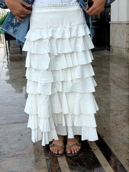 Cascade Ruffle Skirt