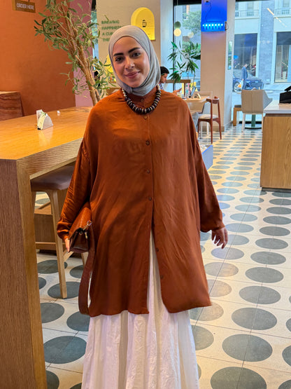 Brown Oversized Shirt