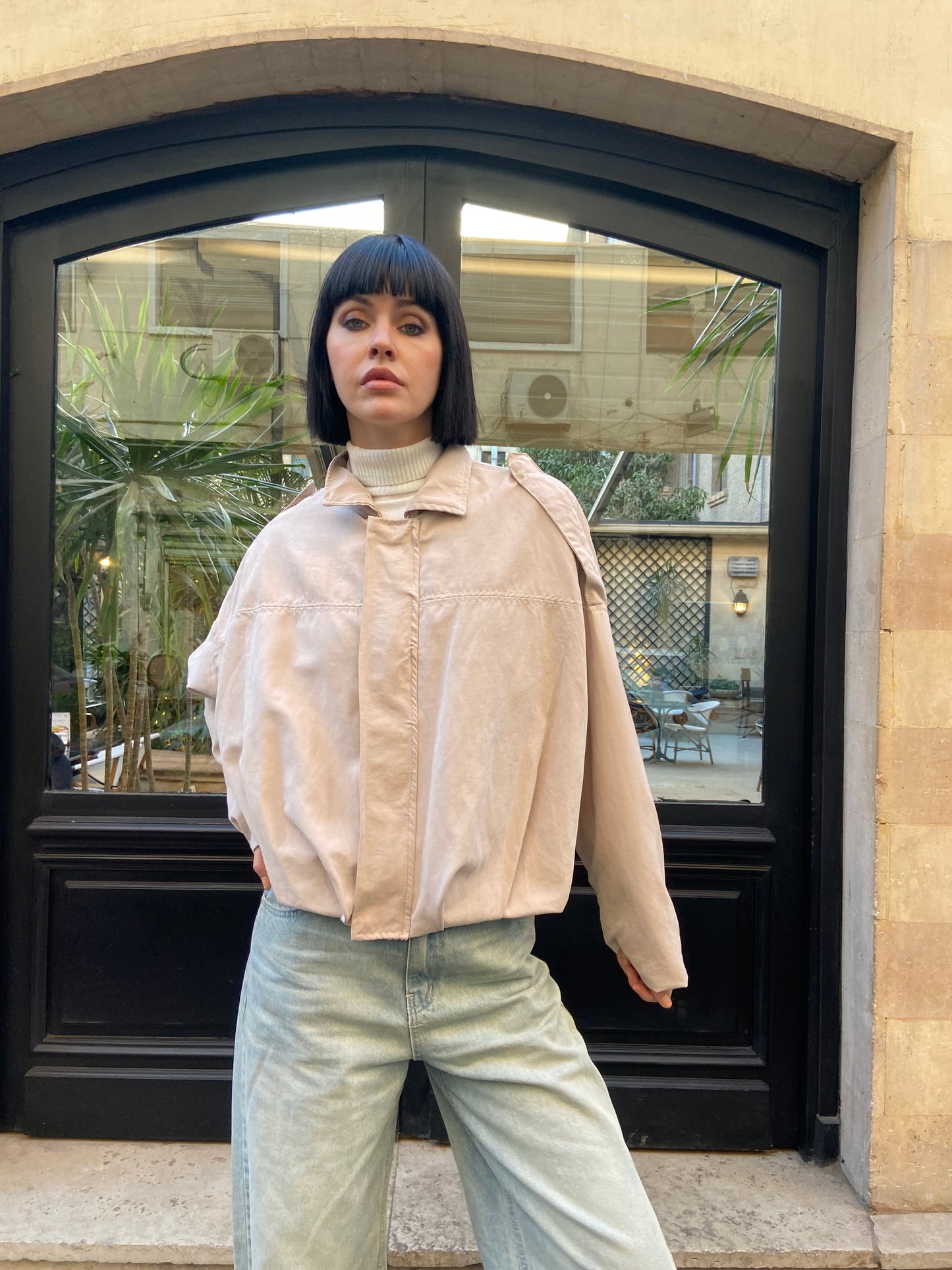 Urban Soft suede Jacket in camel