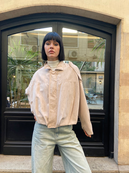 Urban Soft suede Jacket in camel