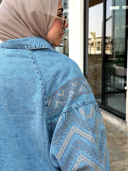Artisan Embroidered Denim Shirt