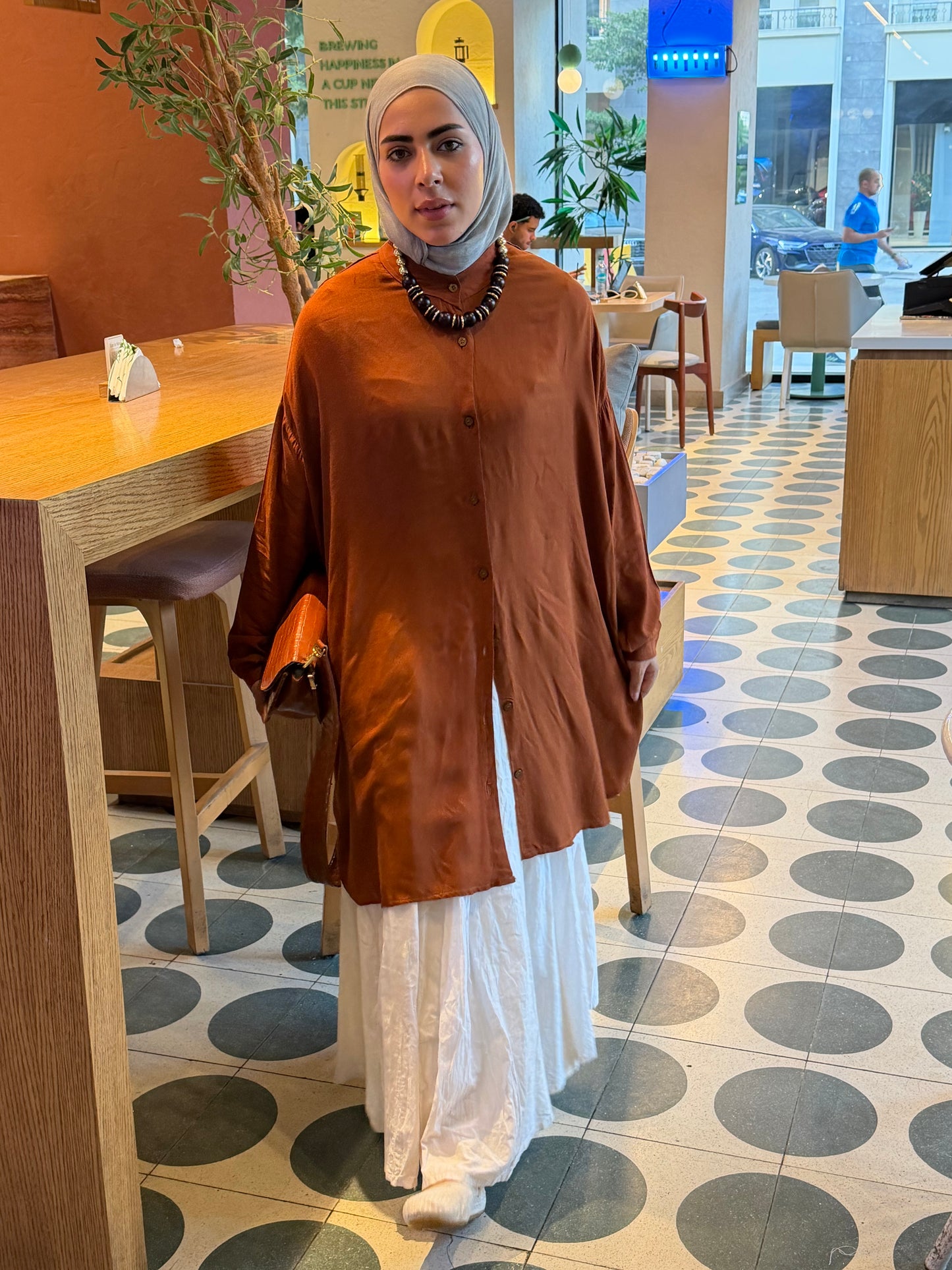 Brown Oversized Shirt