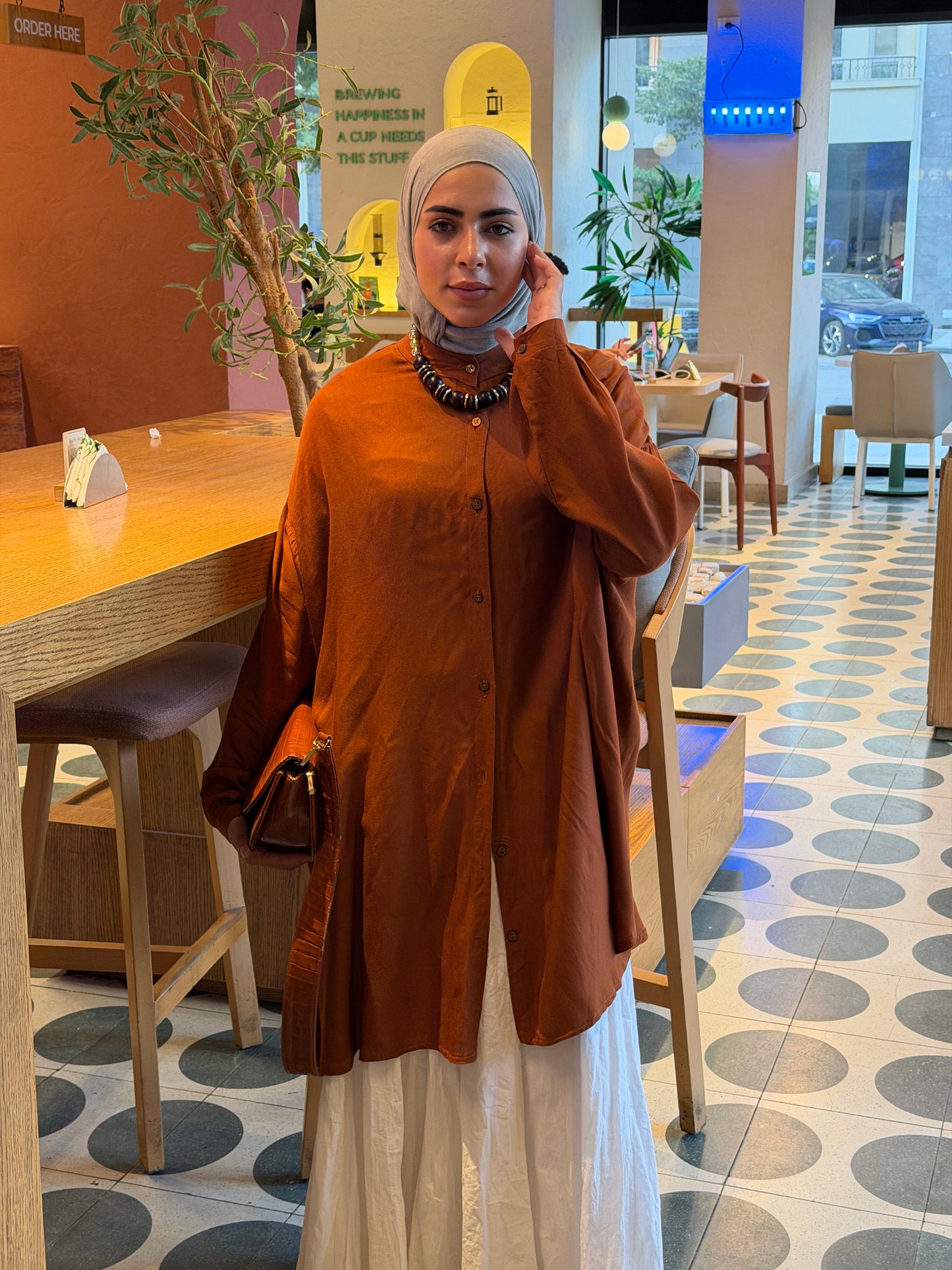 Brown Oversized Shirt