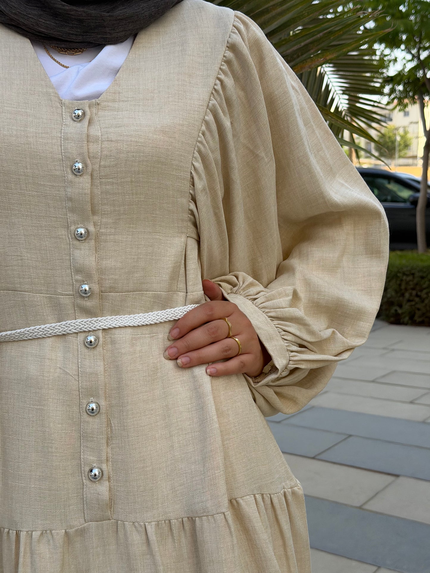 JOJO Dress In Beige