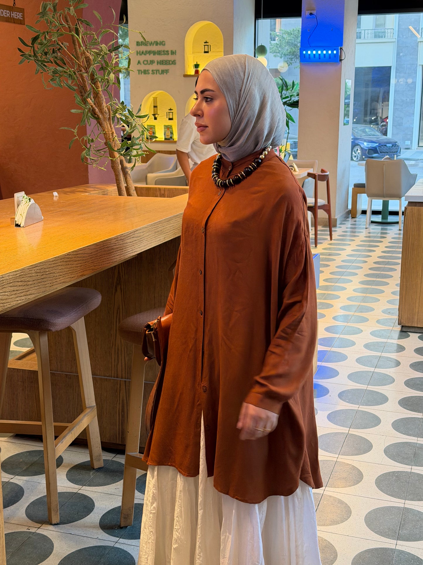 Brown Oversized Shirt