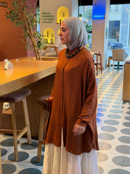 Brown Oversized Shirt
