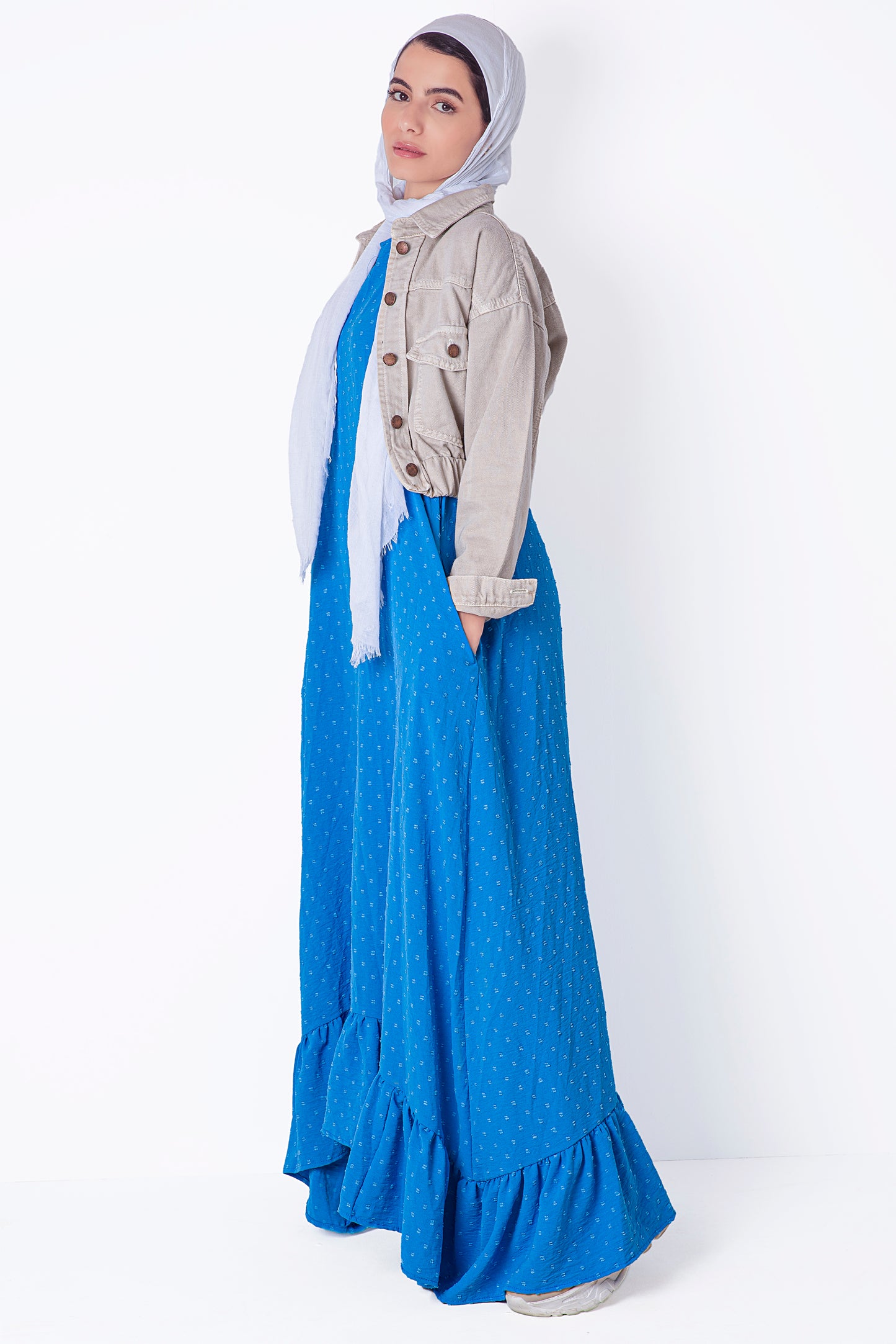 Electric Blue Sleeveless Dress