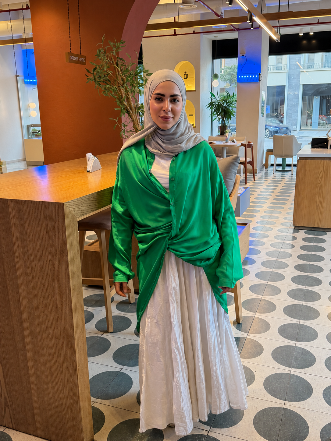 Green Over Sized Shirt