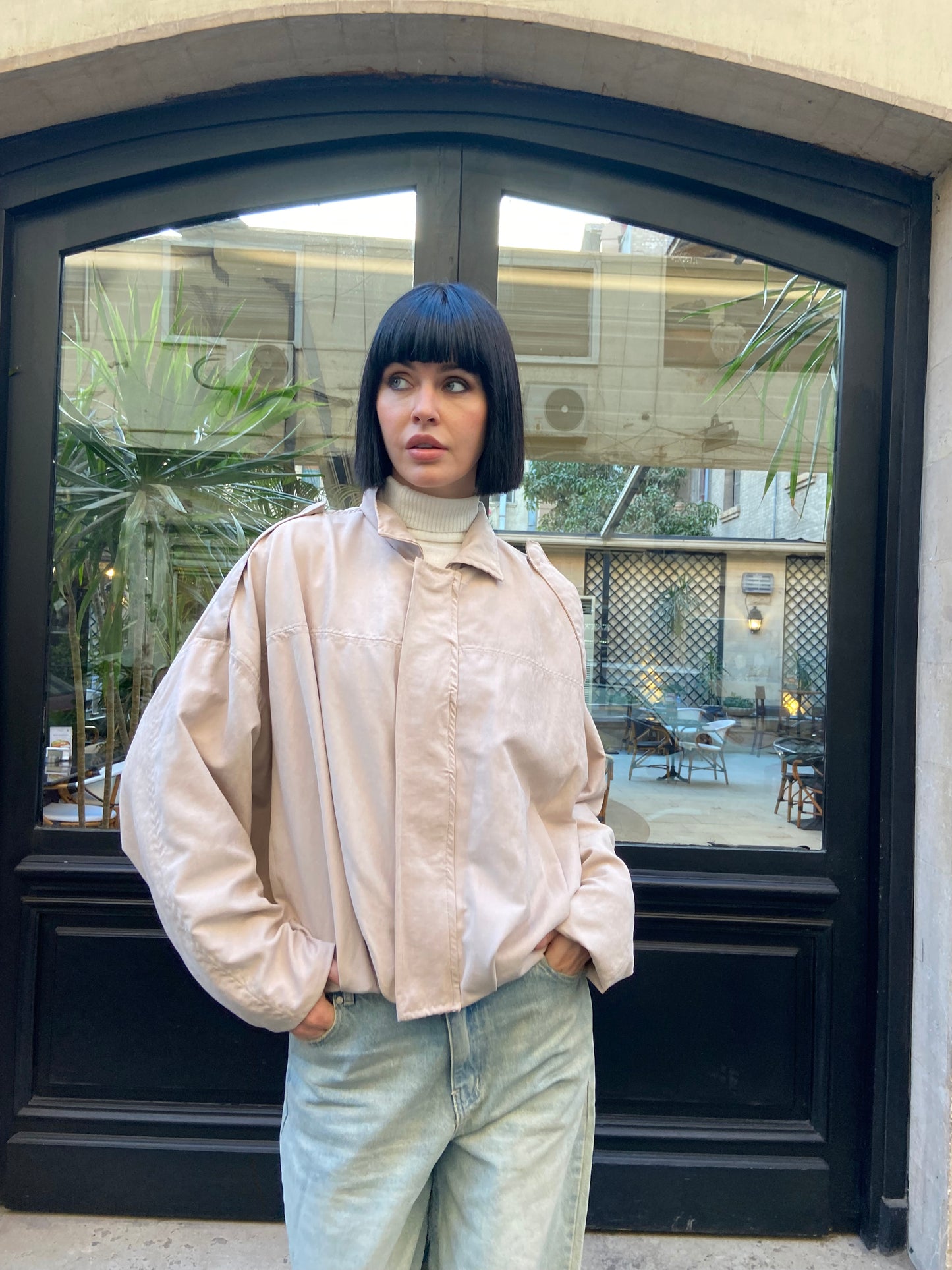 Urban Soft suede Jacket in camel