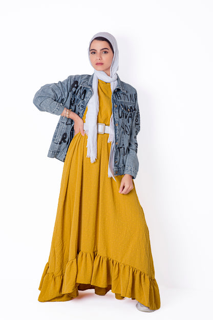 Mustard Sleeveless Dress
