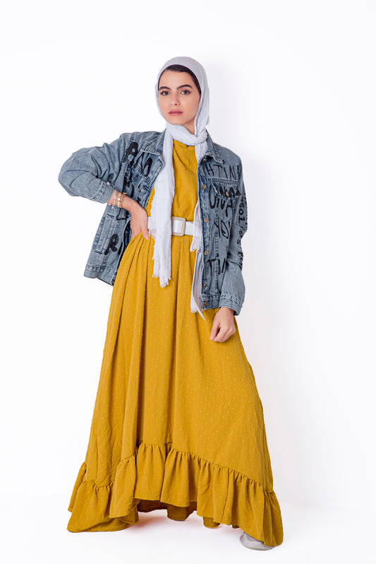 Mustard Sleeveless Dress
