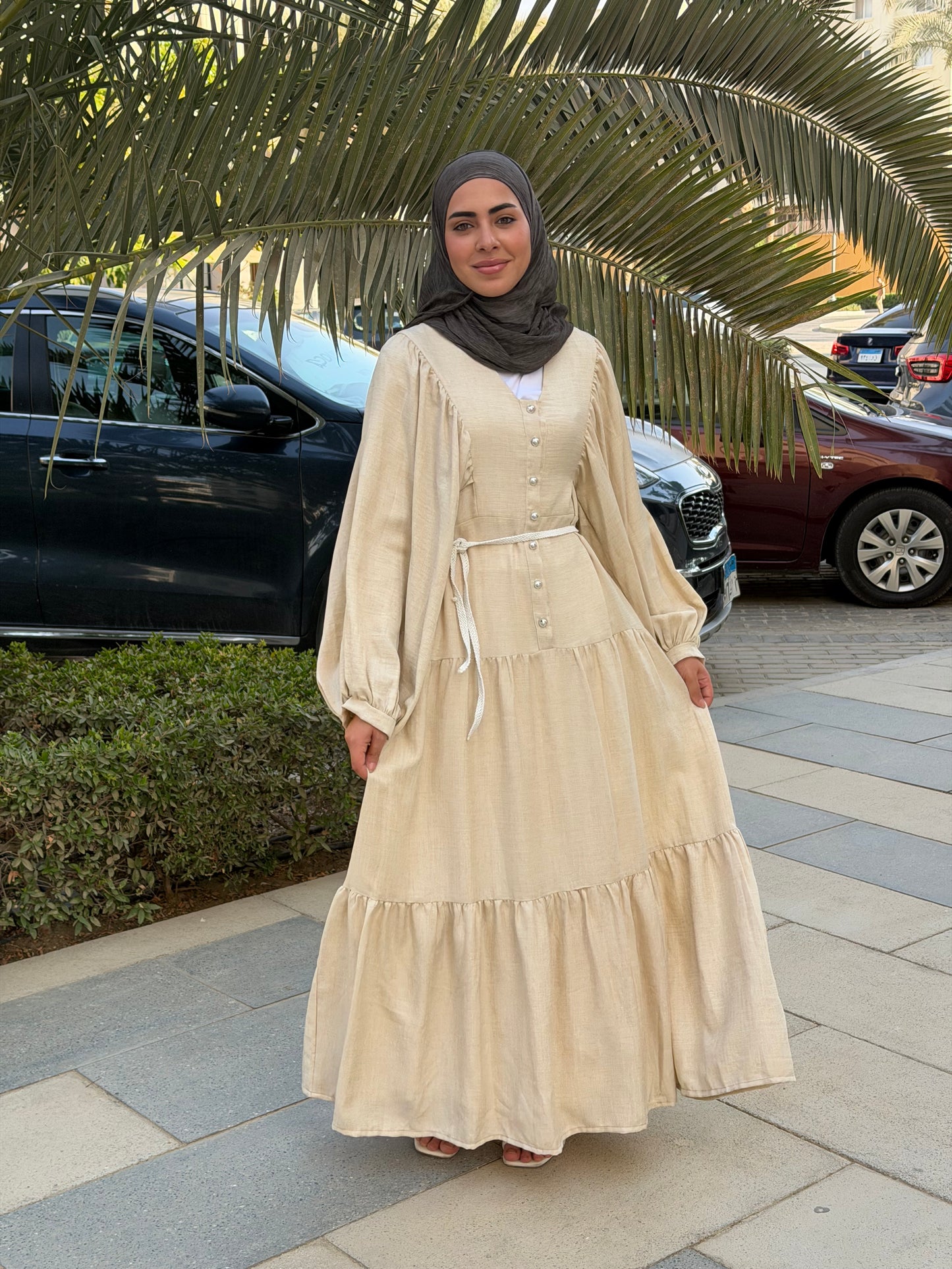 JOJO Dress In Beige