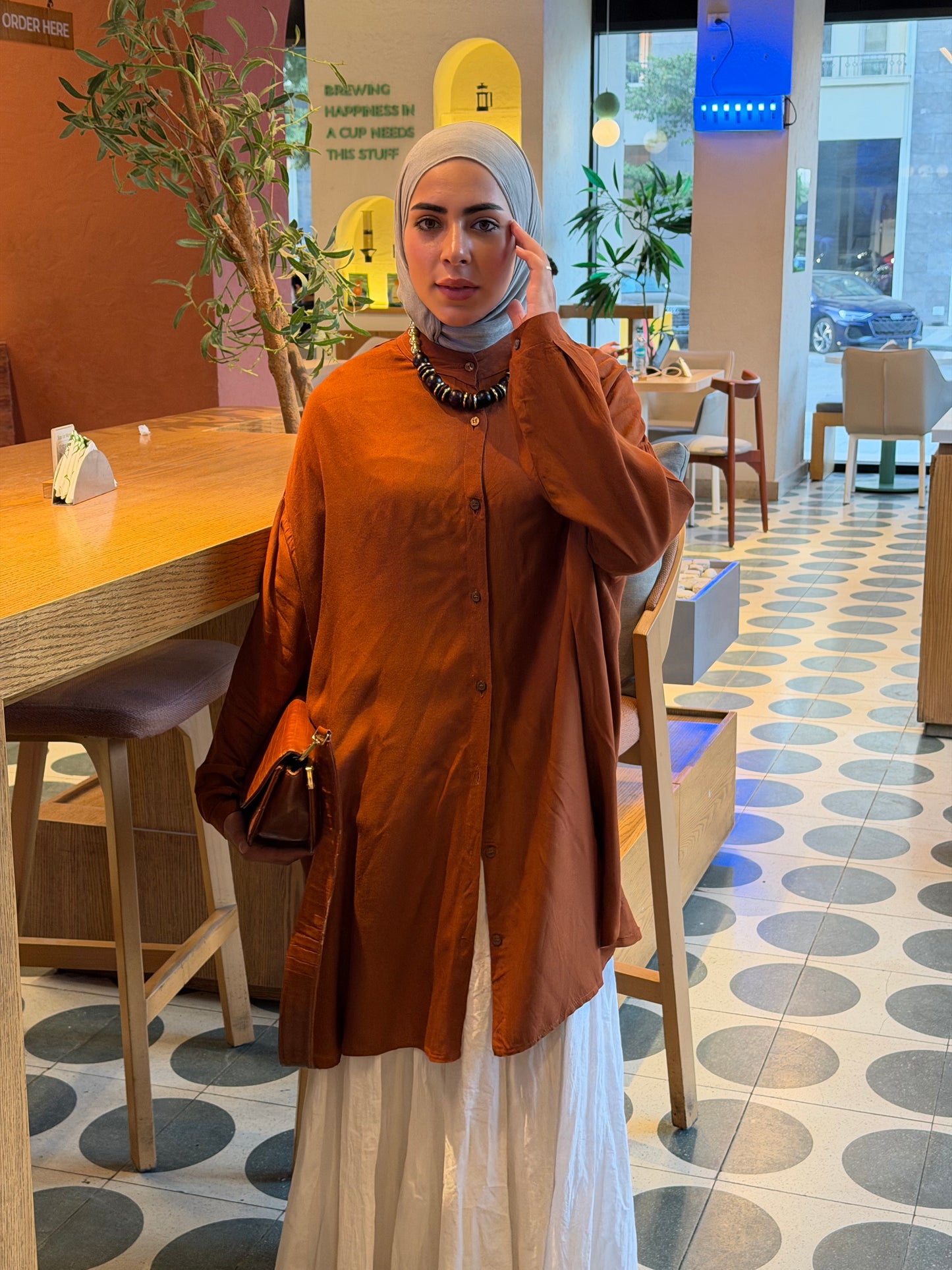 Brown Oversized Shirt