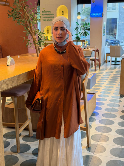 Brown Oversized Shirt