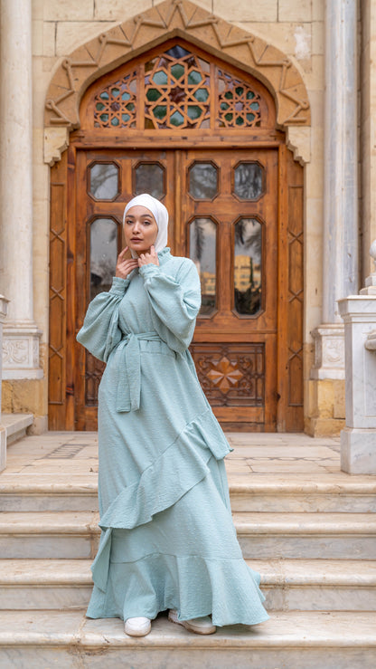 Bubble dress in mint