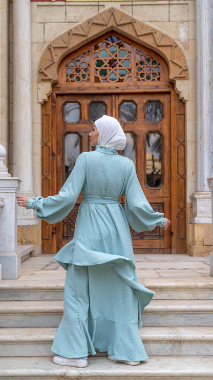 Bubble dress in mint