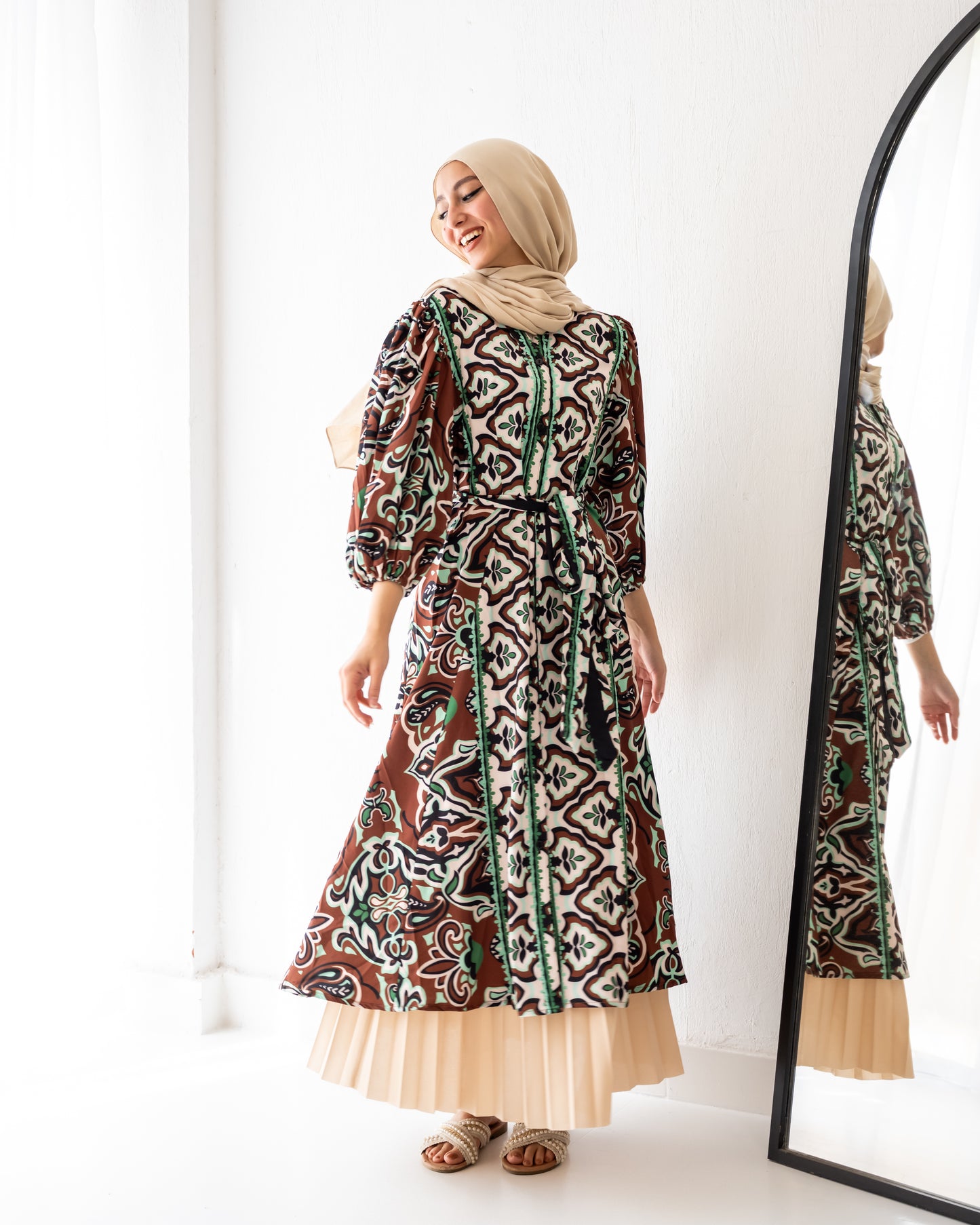 Midnight Blossom Midi Dress in maroon