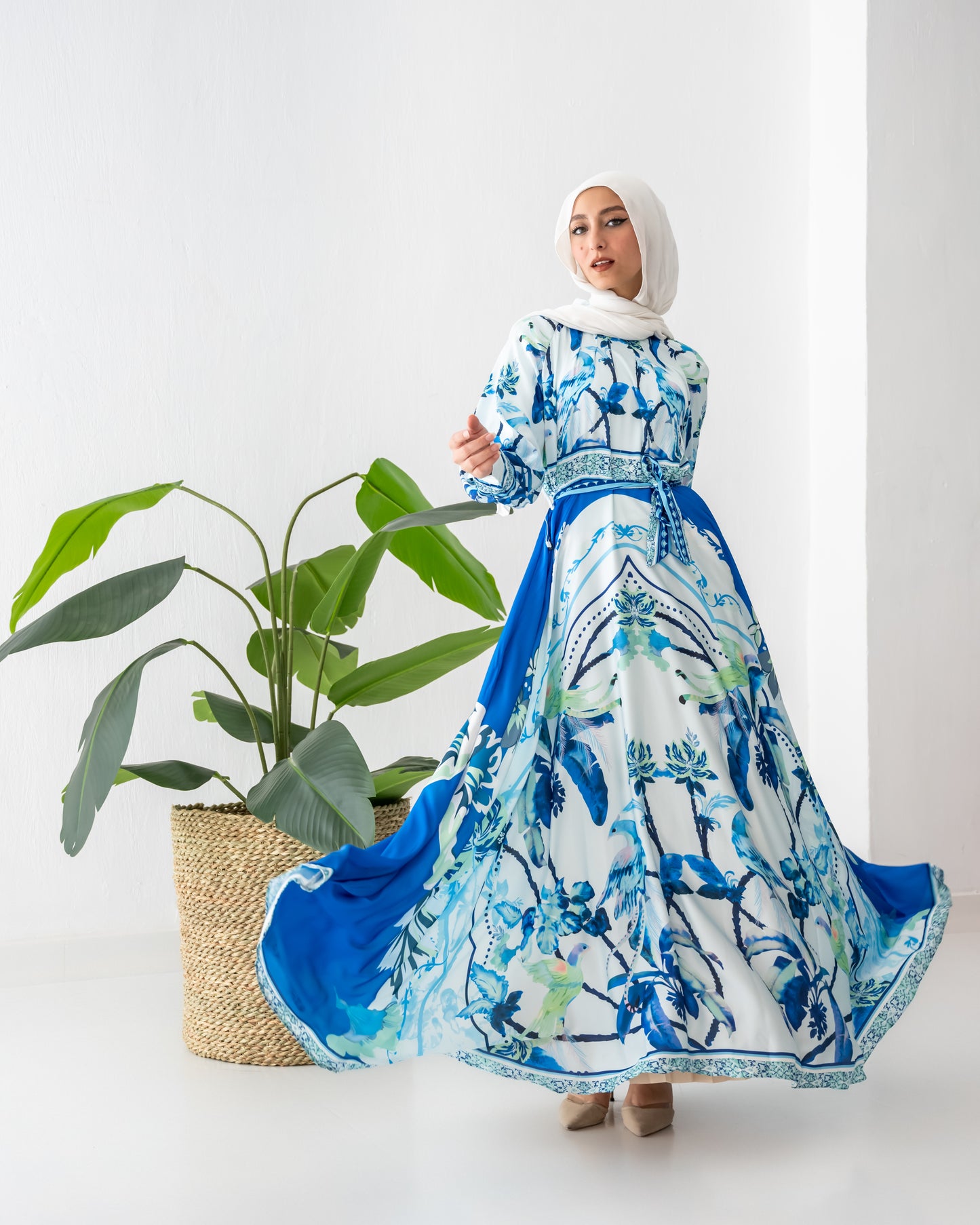 Secret Garden Dress in blue