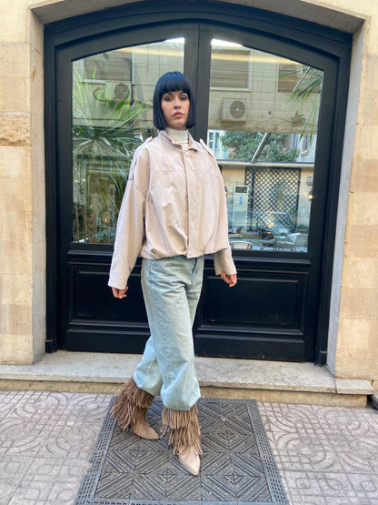 Urban Soft suede Jacket in camel