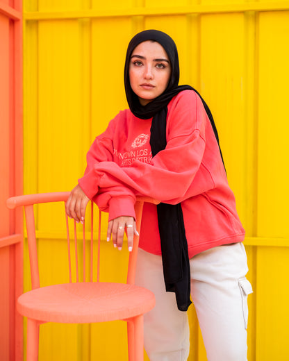 Crew neck in watermelon