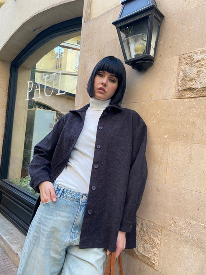 Classic Wool Buttoned Shirt/Jacket