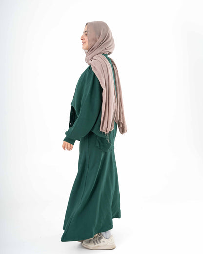 Cozy Knit Set In Green