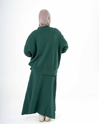 Cozy Knit Set In Green