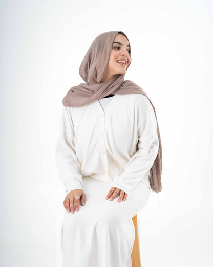 Cozy Knit Set In Offwhite