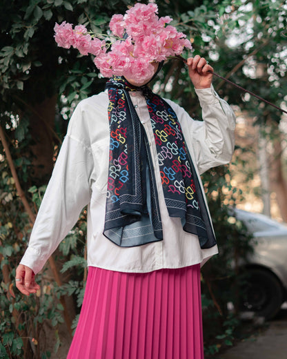 Plated skirt in bink