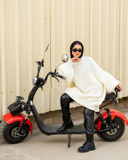 Extra Oversized Chunky Sweater in Off-white